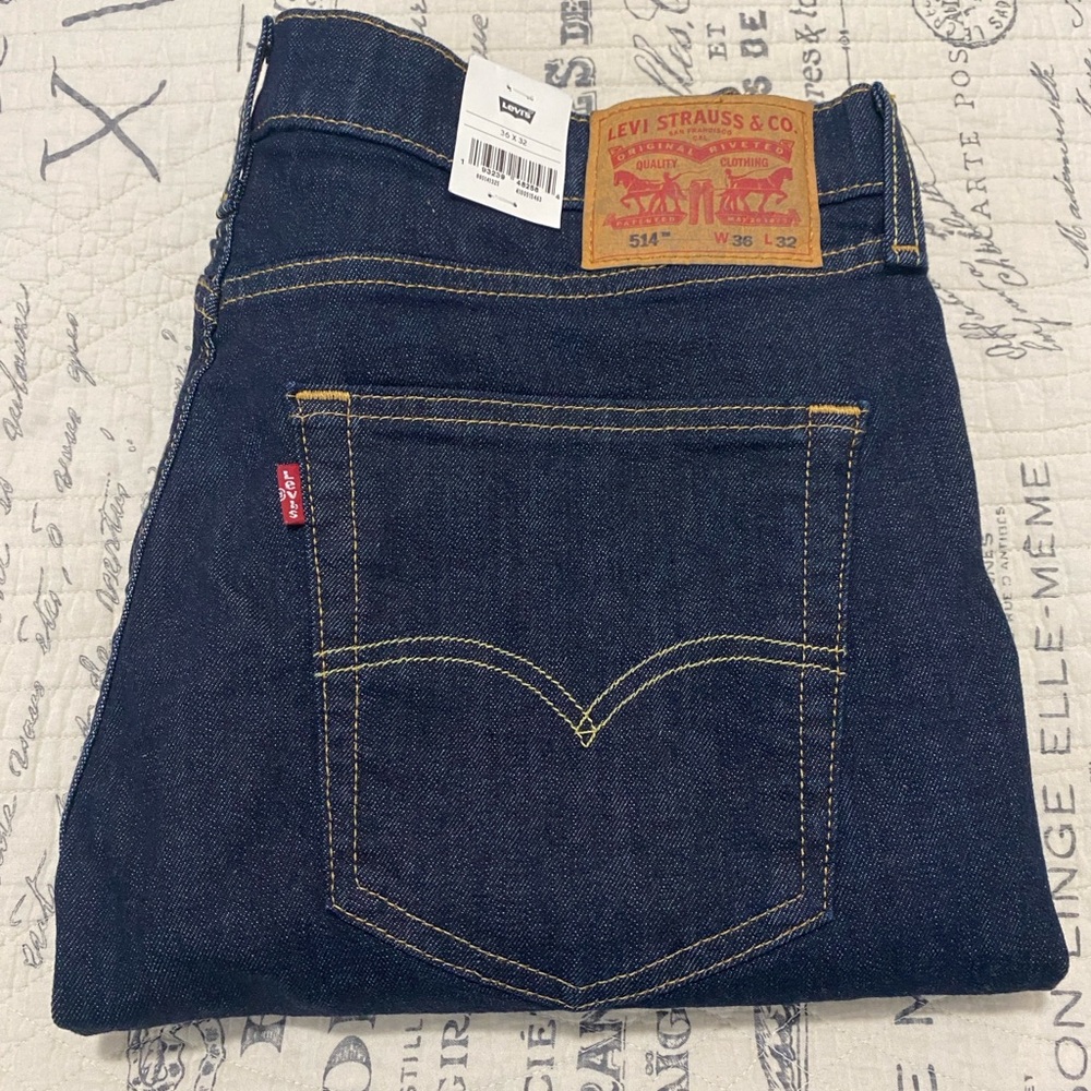Levis 514 Straight Fit Men’s Jeans 36 X 32